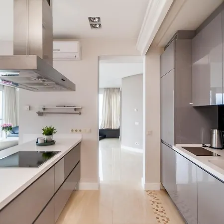 아파트 Exclusive With City View Terrace By Urban Rent 빌뉴스